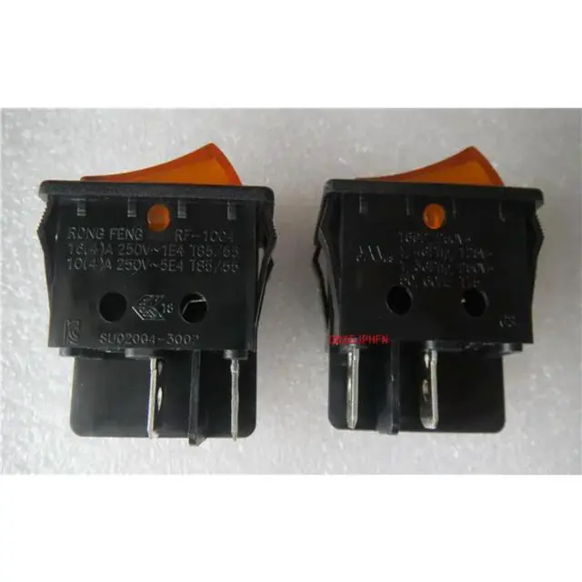 Alt view image 2 of 3 - For RF-1004 Rongfeng Ship Switch 4 Pin 2 Gear with Light Rocker Arm Toggle Power Switch 16A