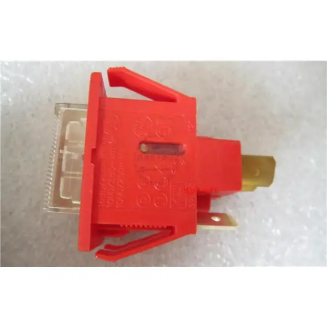 Alt view image 2 of 3 - For SPL63 16A250V Square Button Power Switch 4 Pins 220V With Light Press-on Reset Switch Normally Open