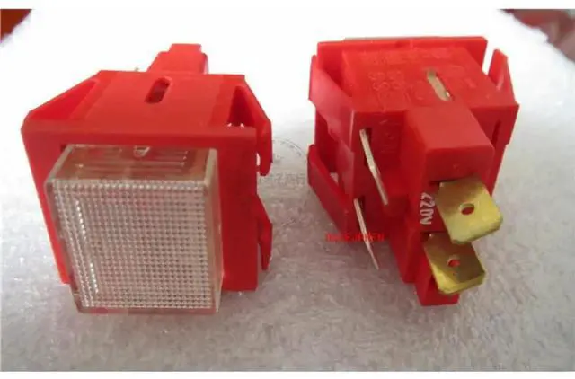 Main image of For SPL63 16A250V Square Button Power Switch 4 Pins 220V With Light Press-on Reset Switch Normally Open