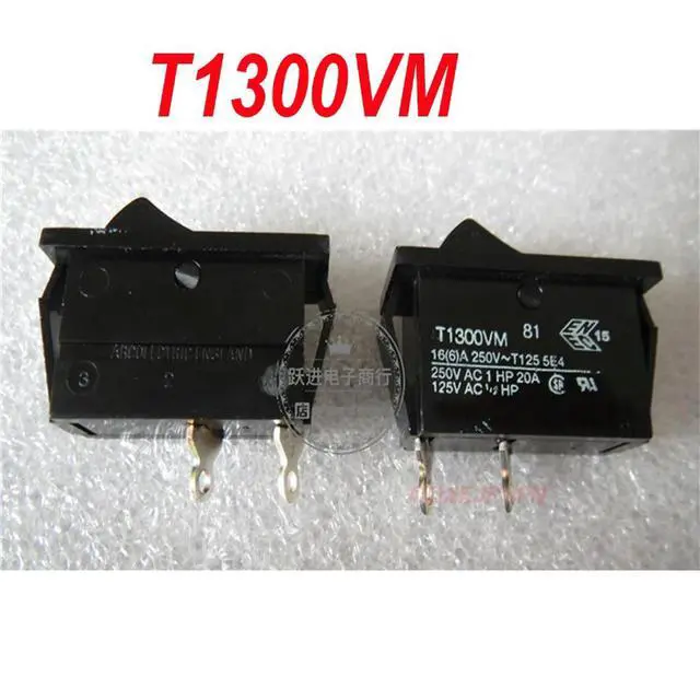 Alt view image 2 of 2 - For ARCOLECTRIC T1300VM boat-type switch 2-pin 2-position rocker arm power switch 16A
