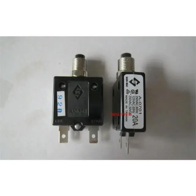 Alt view image 2 of 3 - For A-0701 Current Overload Circuit Breaker Protector 15A20A Overcurrent Protector Safety Switch