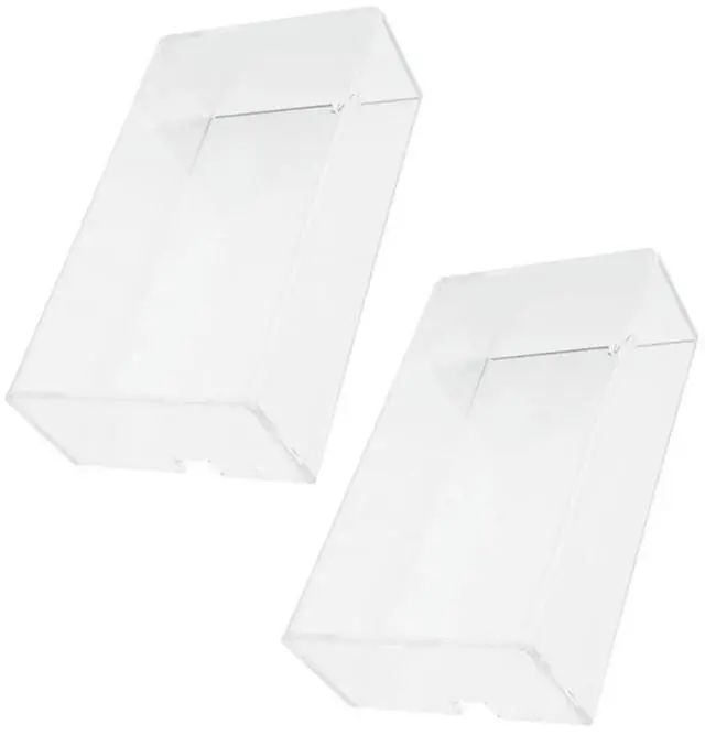 Main image of 2Pcs Transparent Acrylic Mouse Cover Scratch Resistant Durable Protective Case for Laptop Office Use Mouse