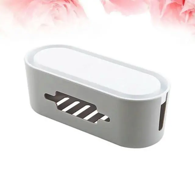 Alt view image 2 of 3 - Large Capacity Cable Strip Organizer Cord Hider for Home Office Living Room Desk Wire Management Container