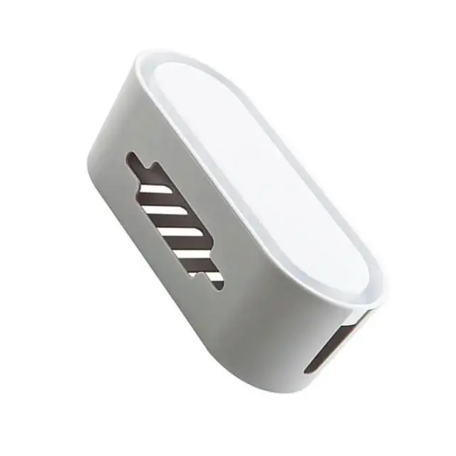 Alt view image 3 of 3 - Large Capacity Cable Strip Organizer Cord Hider for Home Office Living Room Desk Wire Management Container