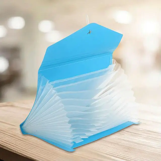 Main image of 2Pcs Office Accordion File Folder Large Capacity Multi-Layer Expanding Document Organizer File Folder Organizer