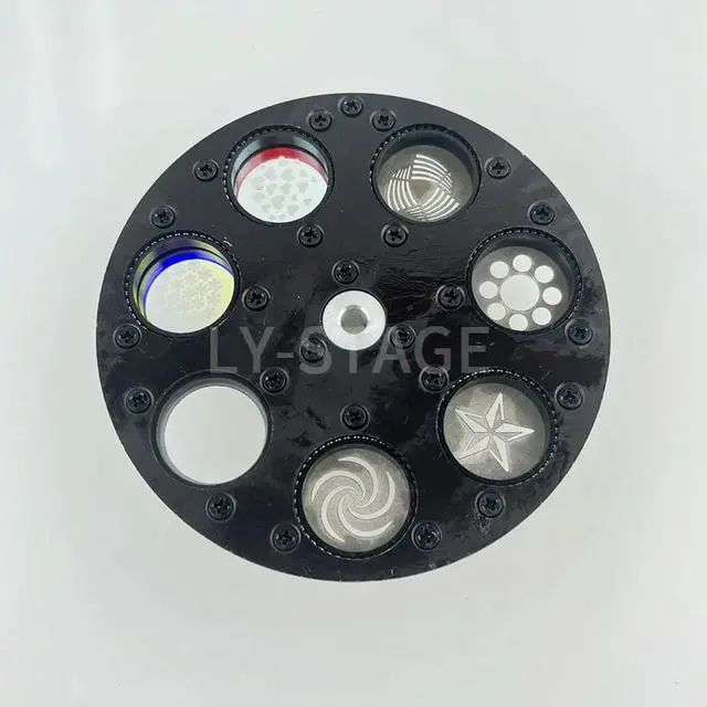 Alt view image 3 of 3 - 9.4cm Diameter Rotation Rotate Gobo Wheel With Patterns For LED 90W Moving Head Lights
