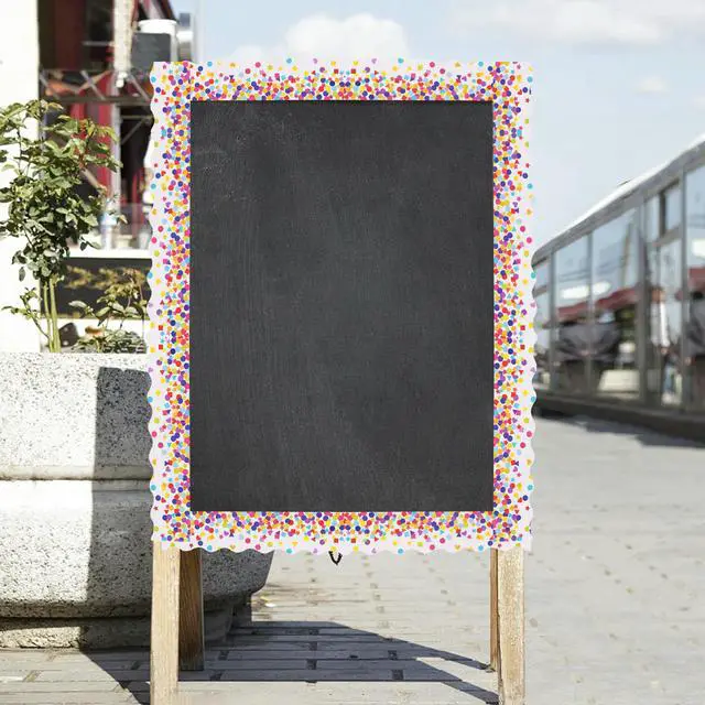 Alt view image 3 of 3 - 70Pcs DIY Blackboard Border Decals Self-Adhesive Bulletin Board Trim Stickers High-PVC for School Office Home Decoration