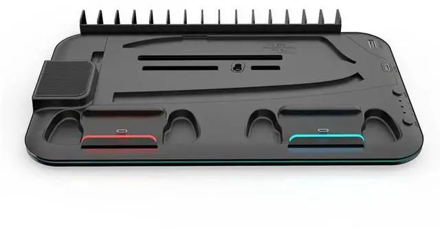 Main image of Vertical Cooling Stand For PS5 Console For PS5 Slim/Pro Controller RGB Light Headset Holder For Playsta