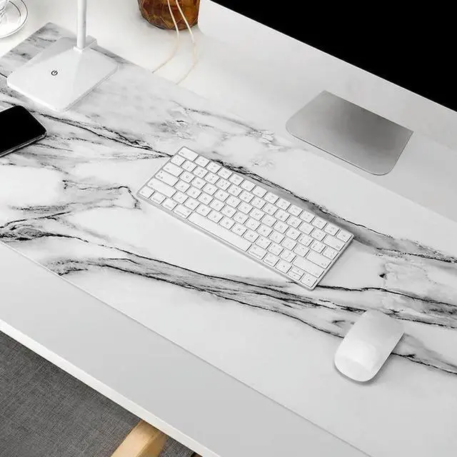 Alt view image 2 of 3 - Marble Pattern Gaming Mouse Mat Large Desktop Pad Keyboard Mat Table Protector Smooth Fast Tracking Nonslip for Work Study Play