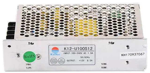 Alt view image 2 of 3 - Wholesale 100W 12V Switching Power Supply 4A Enclosed Type for Power System K12-U100S12