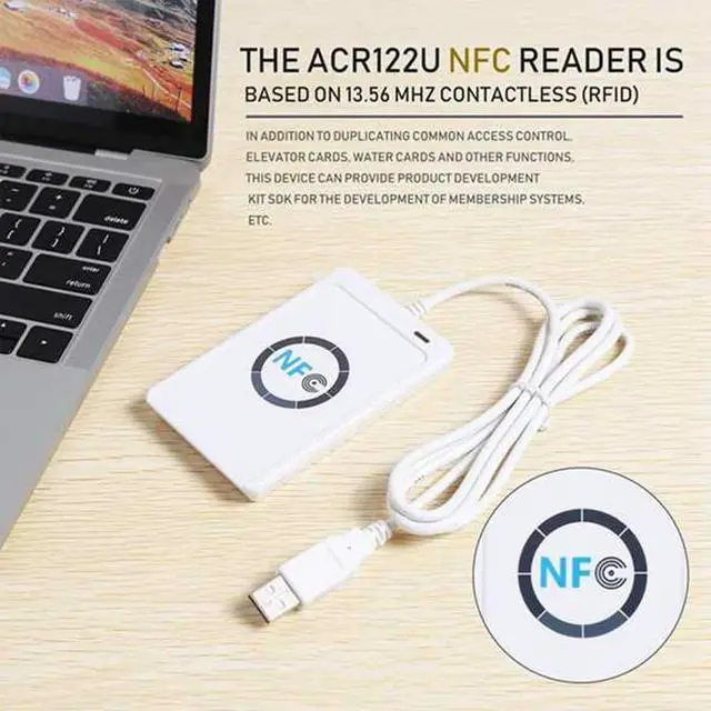 Alt view image 3 of 3 - ACR122U NFC RFID Reader USB Card Writer SDK M-Ifare Copy Clone Software Card Copier Duplicator For
