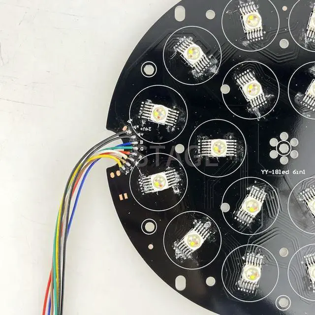 Alt view image 2 of 3 - 194MM 18x18w Led Par Light RGBWA UV 6in1 DIY Accessories 18x18W Led Light