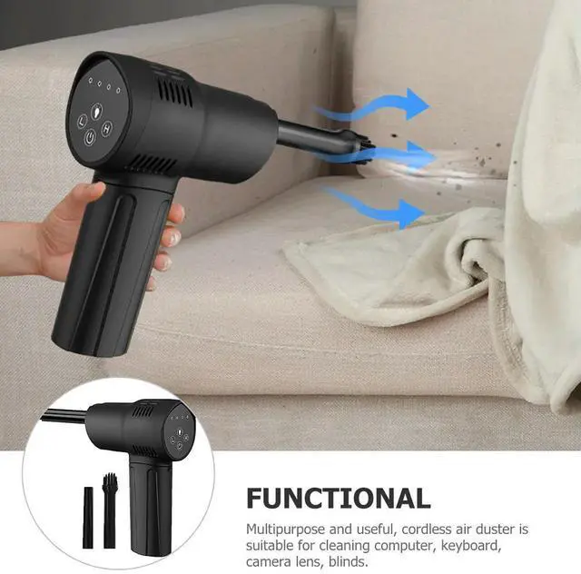 Alt view image 3 of 3 - Cordless Air Blower Rechargeable Duster for Home Office Keyboard Cleaning Excellent Durability Convenience Compressed Air Blower