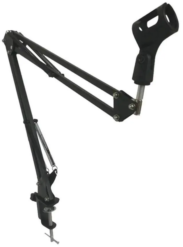 Main image of Desktop Adjustable Studio Microphone Stand Suspension Boom Table Bracket Arm Holder 1500G Load Bearing Iron Base Professional