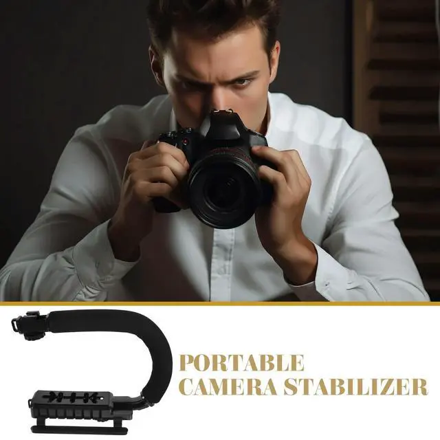 Alt view image 3 of 3 - Camera Stabilizer U-Shaped Dslr Handheld Filming Equipment Flash Bracket Multifunctional Video Recording Rig Accessories