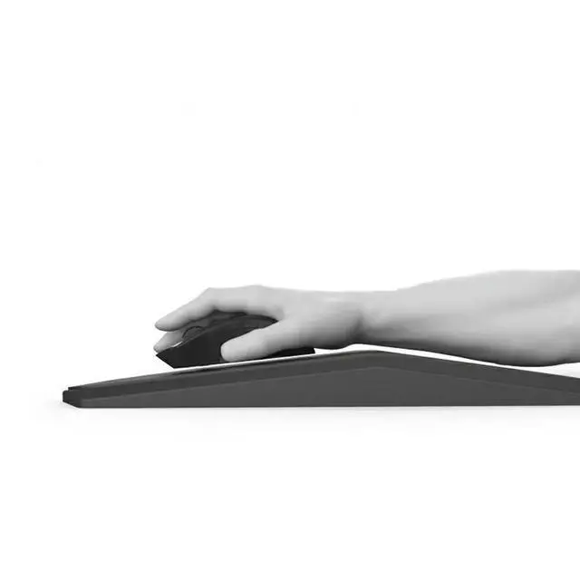 Alt view image 2 of 3 - Premium Non Slip Mouse Pad with Soft Silicone Wrist Rest Ergonomic Design for Reduced Fatigue Smooth Glide Surface Mouse Mat