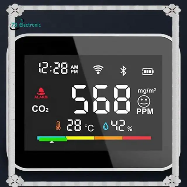 Main image of Tuya CO2 Dioxide Detector CO2 Monitor Meter Co2 Sensor Indoor Agricultural Greenhouse Air Humiture Sensor