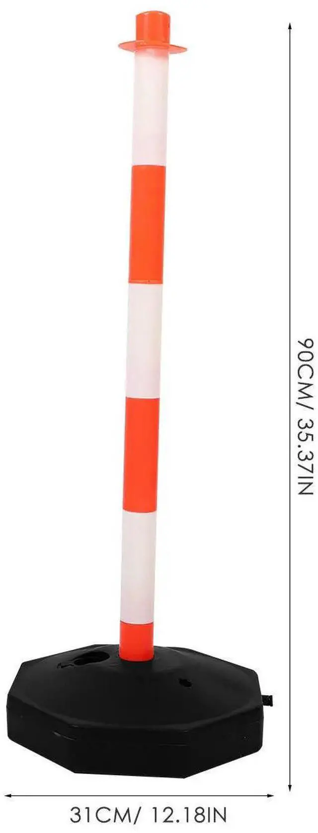 Alt view image 2 of 3 - Road Warning Column Water-Fille Stable Anti-Collision Pile High Visibility Safety Traffic Barrier Guardrail Column Movable