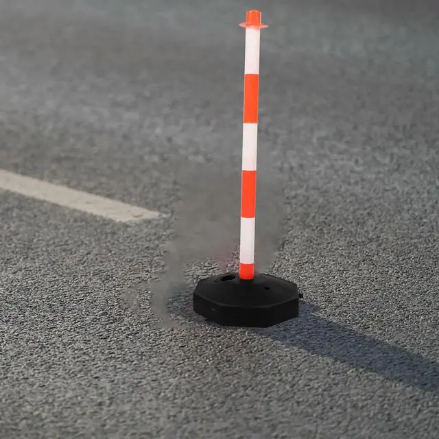 Alt view image 3 of 3 - Road Warning Column Water-Fille Stable Anti-Collision Pile High Visibility Safety Traffic Barrier Guardrail Column Movable