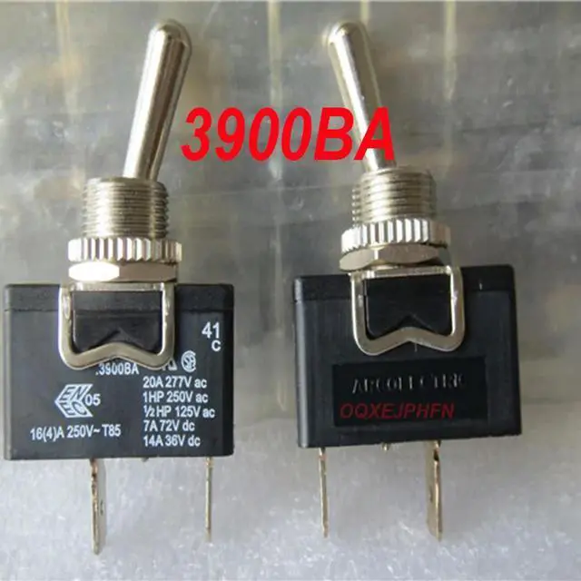 Main image of For ARCOLECTRIC 3900BA toggle switch 2-pin 2-position rocker arm power switch 20A