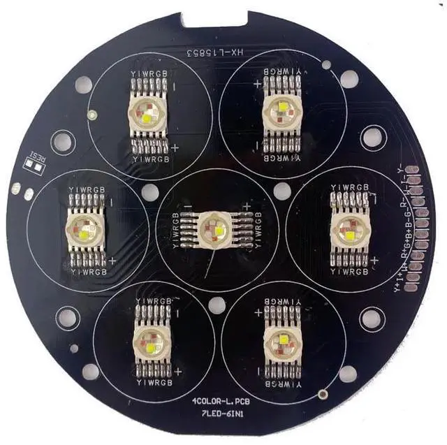Main image of 2/lot 7X12W RGBWAUV 6in1 Stage Moving Head Light LED Panel Light Source