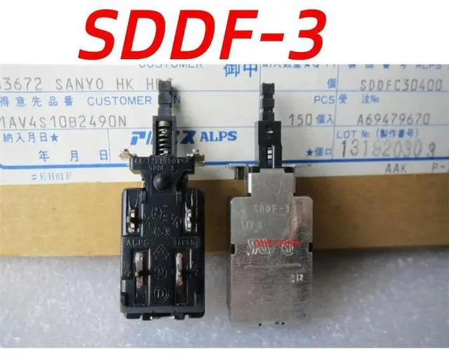 Main image of For SDDF-3 ALPS Power Supply Self-Locking Switch 4 Pin Power Amplifier Chassis Key Switch 4A/128A250V