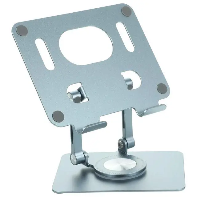 Alt view image 2 of 3 - Adjustable Foldable Phone Stand Sturdy l Rubber Construction Stable Tabletop Tablet Holder Rotation Design for Desk