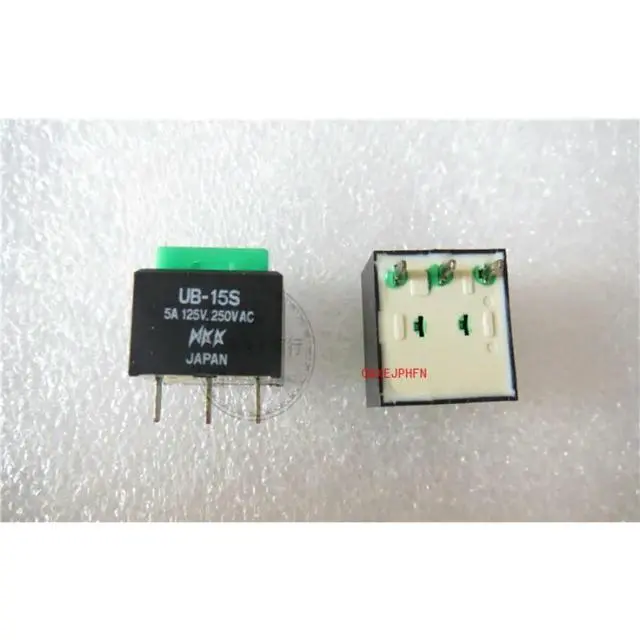 Alt view image 2 of 3 - For NKK UB-15SK 5A Push Button Key Switch 3 Feet Square Reset Unlocked Power Switch Green