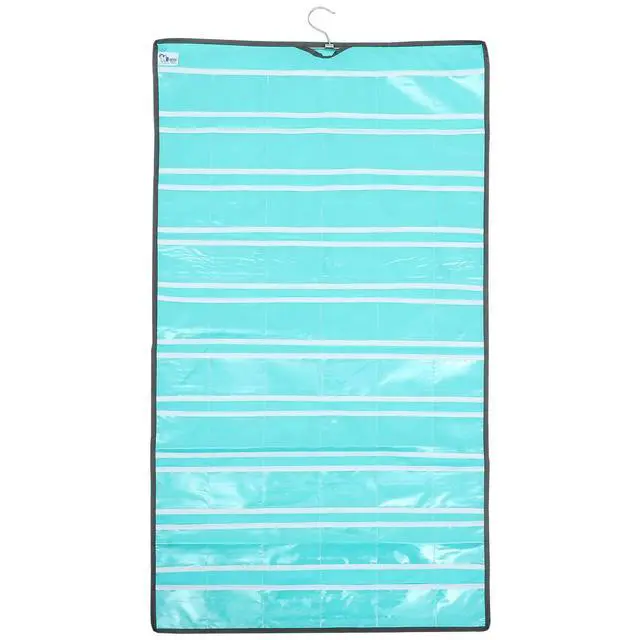 Alt view image 3 of 3 - Learning Pocket Charts for Classroom Teachers Transparent Hanging Wall Pouch with Clear Pockets Flash Card Holder Calculator