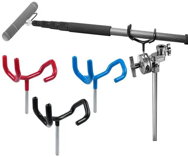 Main image of Microphone Support Holder Stylish Cool Color Lightweight Boom Pole Holder Fits Mic Stands Boom Cradle Mount Stand for Recording