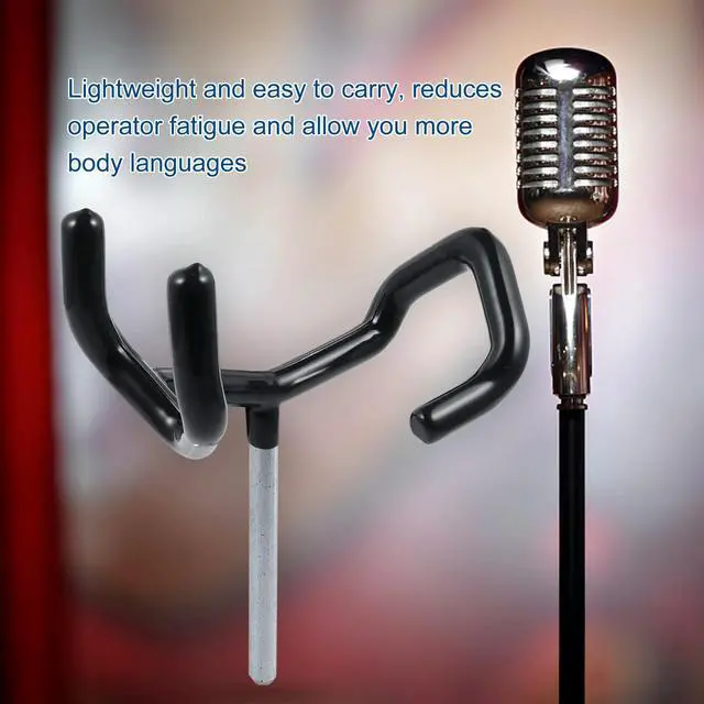 Alt view image 2 of 3 - Microphone Support Holder Stylish Cool Color Lightweight Boom Pole Holder Fits Mic Stands Boom Cradle Mount Stand for Recording