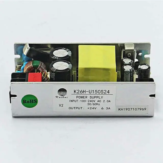 Alt view image 3 of 3 - Small Power Supply 150W 24V DC open Frame Power Supply
