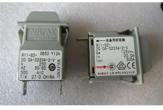 Alt view image 2 of 3 - For AIRPAX CR11-62-20.0A Rocker Switch 20A1P Device Circuit Breaker C R11-62-20.0A