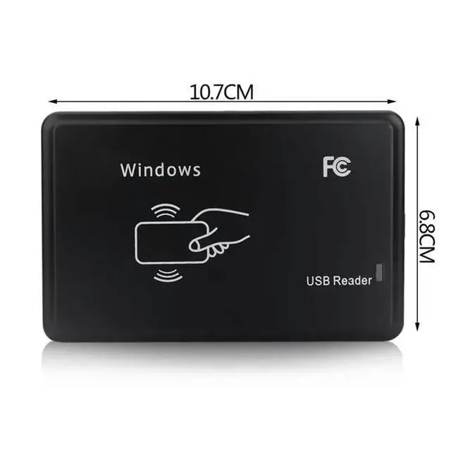 Alt view image 2 of 3 - 10X USB RFID Reader 125Khz EM4100 ID Contactless Sensitivity Card Reader TK4100 Support Window System RFI