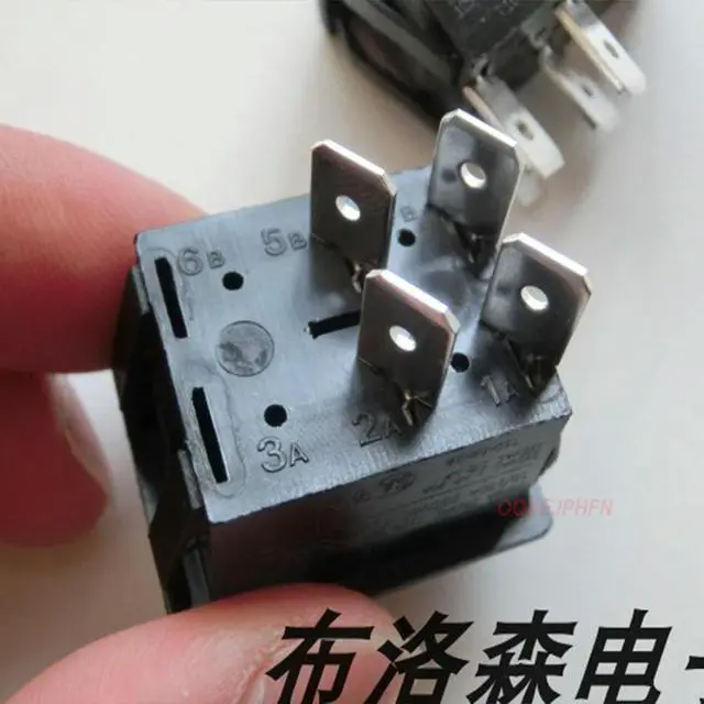Alt view image 3 of 3 - For ARCOLECTRIC C1350AL C1350ALAAF double-pole double-throw toggle switch DPST black panel 16A