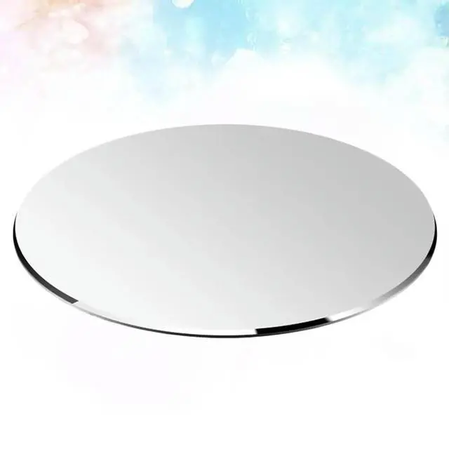 Main image of 2Pcs Circular Aluminum Alloy Mouse Pad Stylish l Finish Heavy Grip Non-Slip Base for Office Home Gaming Desk Protection