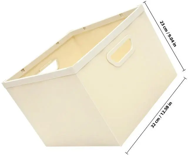 Alt view image 3 of 3 - Creative Desktop Container with Smooth Handle Space Saving Foldable Sundries Organizer Box for Tabletop Home Use