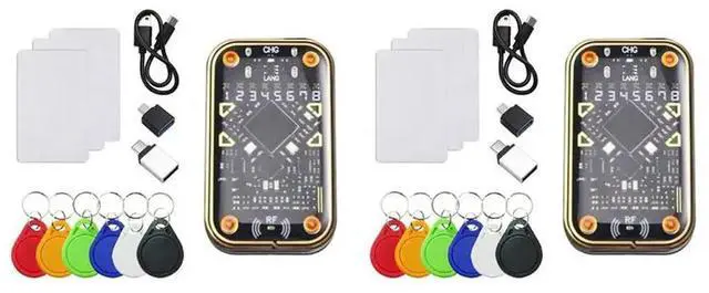Main image of 2X Chameleon Ultra V2.0 RFID Ultimate Emulator NFC Duplicator+6Xcuid 12Xuid Keychain 125Khz 13.56Mhz
