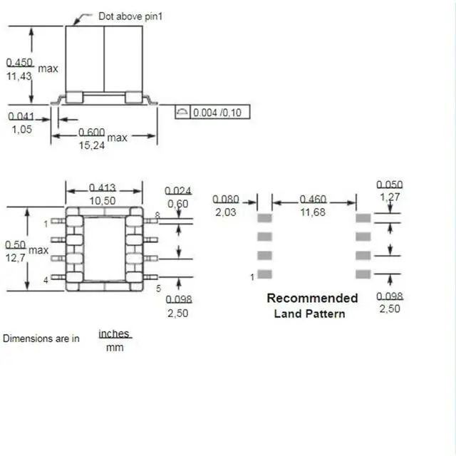 Alt view image 3 of 3 - For ABB COILCRAFT FA2672-AL 10:4 5V 2.A Audio transformer 1 Pcs