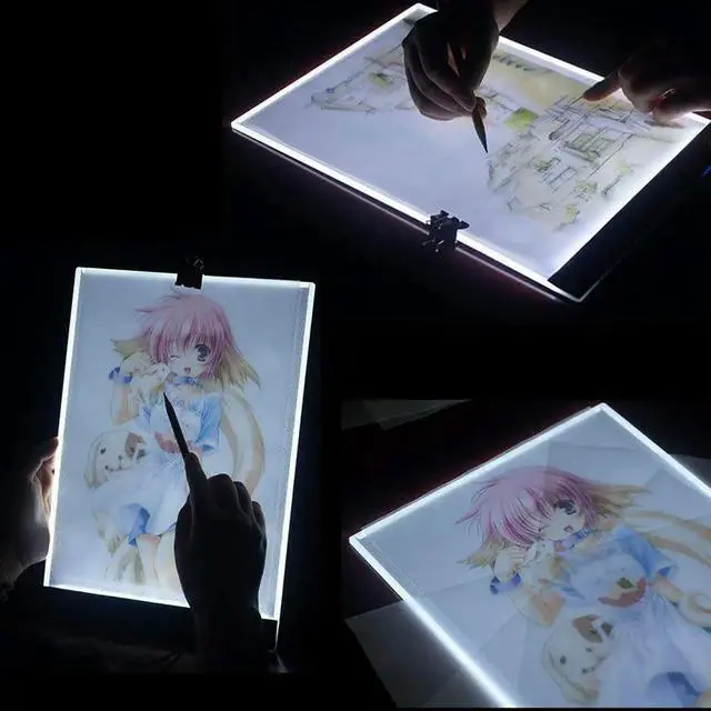 Alt view image 2 of 3 - A4 LED Copy Board Light Table Tracing Pad Saving Eye Safe Multi Functional Lightbox for Drawing Painting Transfer