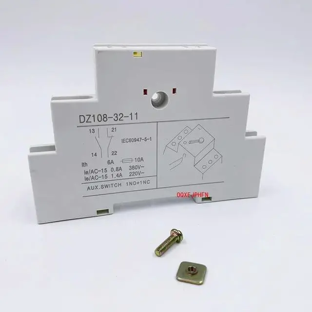 Alt view image 2 of 3 - For DZ108-32-11 Auxiliary touchpoint 3VE3 Circuit Breaker Auxiliary, Normally Open and Normally Closed
