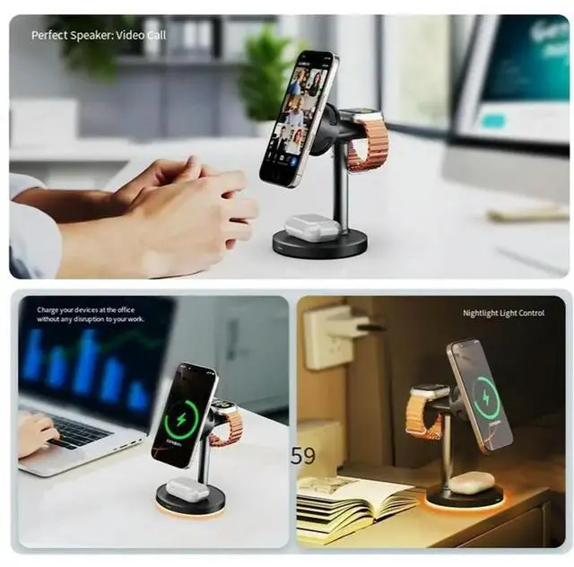 Alt view image 2 of 3 - Magnetic 25W Charging Station Fast Charging Products Magnetic Charging Dock Heat Sink