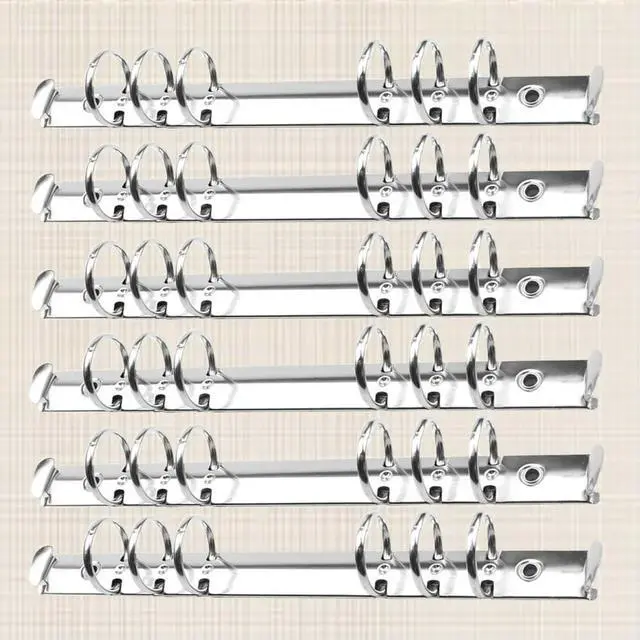 Alt view image 2 of 3 - 12Pcs A5 2Cm Premium l Ring Binder Loose Leaf Folder for School Office Business Fastening Button Clean Organized Stationery