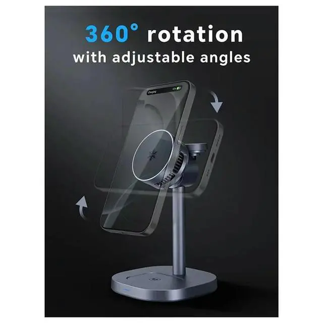 Alt view image 2 of 3 - Magnetic Phone Holder Semiconductor Refrigeration 15W Fast Charging Three-In-One Char