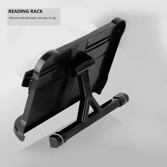 Main image of 1Pcs Reading Rack Adjustable Book Stand Desk Holder Hands Free ABS Book Rest Silicone Anti Slip Clip Student Reading