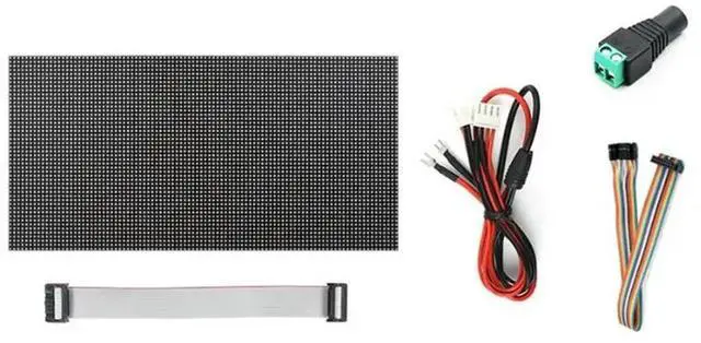 Main image of Flexible LED Matrix Panel 96X48 Pixels P2.5 RGB Full-Color Display 240X120mm Indoor Screen Billboard
