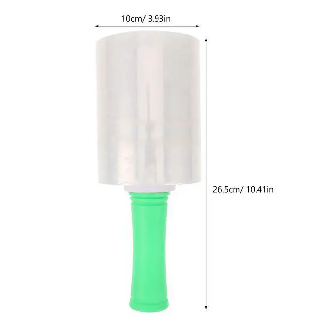 Alt view image 3 of 3 - Stretch Film with Plastic Handle 1 Roll Pe Wrapping Film for Moving Luggage Furniture Packaging Tight Secure Wrap Pallet Wrap