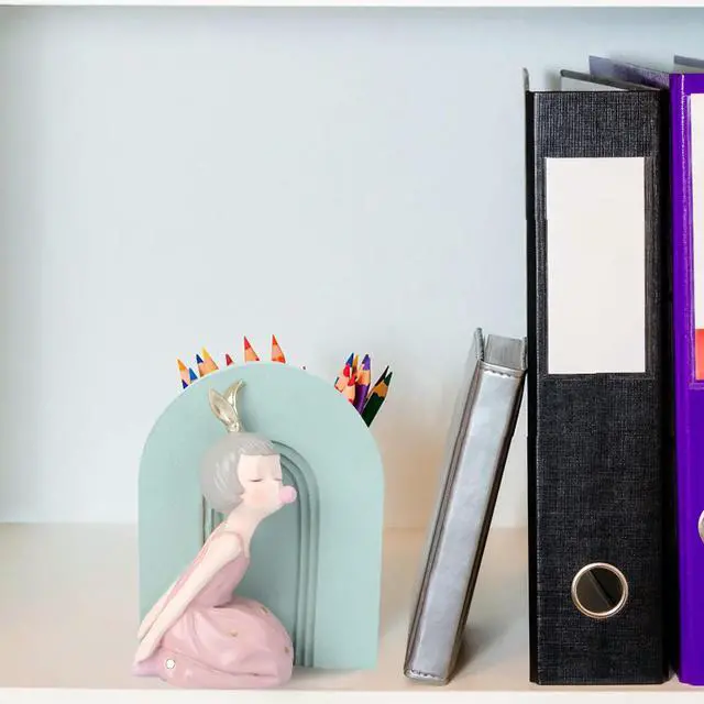 Alt view image 3 of 3 - 1Pcs Resin Pen Container for Desk Makeup Brush Holder Desktop Adornment Brush Pen Pencil Holder Office Home Decor