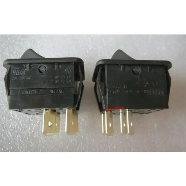 Alt view image 2 of 3 - For 1350B ARCOLECTRIC Ship Switch 4 Pin 2 Gear Rocker Arm Power Switch 20A250