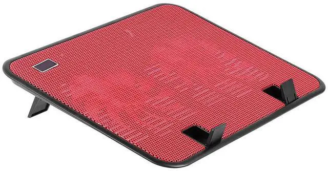 Alt view image 3 of 3 - Slim 14 Inch Notebook Cooler 5V Dual Quiet Fans Usb Laptop Cooling Pad Anti-Slip l Panel Bed Duvet Use Ergonomic